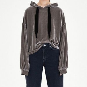 Zara Velvet Hoodie
